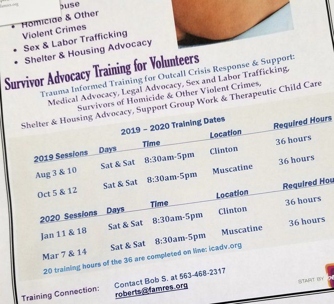 Family Resources short volunteer survivor advocates
